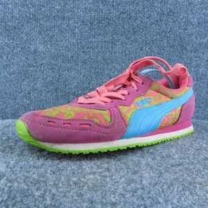 PUMA Youth‎ Girls Sneaker Shoes Pink Synthetic Lace Up Size 5.5 Medium